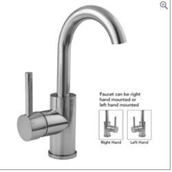 Specialty Products JACLO: Uptown Contempo Single Hole Faucet BLACK NICKEL